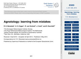 Agnotology: Learning from Mistakesdiscussions Title Page Open Access Open Access Abstract Introduction R