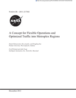 A Concept for Flexible Operations and Optimized Traffic Into Metroplex Regions