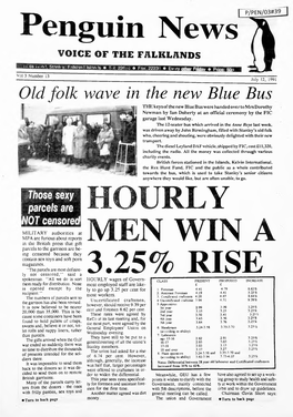 Penguin News HOURLY MEN WIN a 3.25% RISE