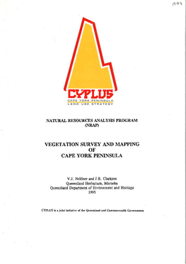 Vegetation Survey and Mapping of Cape York Peninsula