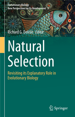 Richard G. Delisle Editor Revisiting Its Explanatory Role in Evolutionary