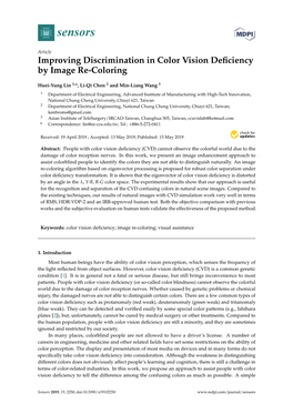 Improving Discrimination in Color Vision Deficiency by Image Re-Coloring