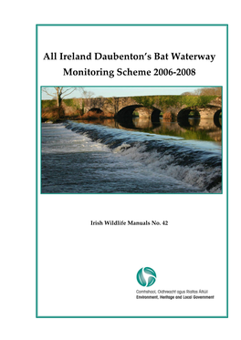 Ireland Daubenton's Bat Waterway