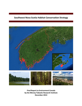 Southwest Nova Scotia Habitat Conservation Strategy