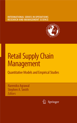 Retail Supply Chain Management: Quantitative Models and Empirical Studies (International Series in Operations Research &