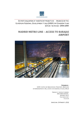 Madrid Metro Line – Access to Barajas Airport