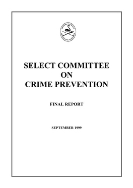 Select Committee on Crime Prevention