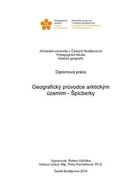 Geografický Průvodce Arktickým Územím - Špicberky