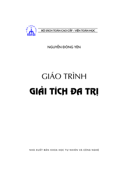 Giao Trinh Giai Tich Da