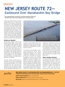 NEW JERSEY ROUTE 72— Eastbound Over Manahawkin Bay Bridge