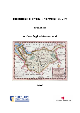 Frodsham Archaeological Assessment