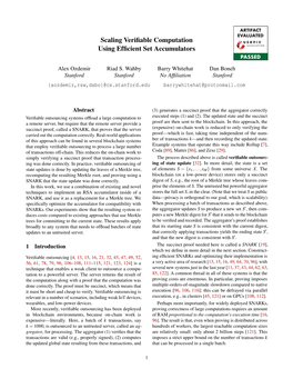 Scaling Verifiable Computation Using Efficient Set Accumulators