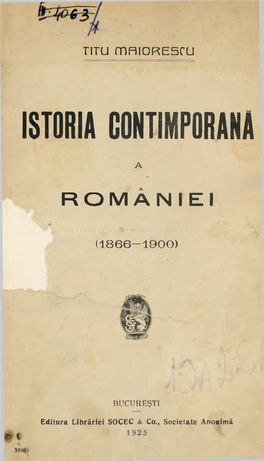 Istoria Contimporana