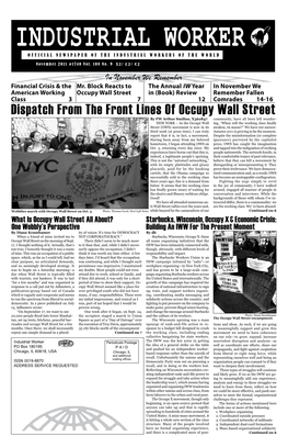 Dispatch from the Front Lines of Occupy Wall Street