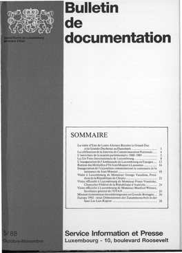 Bulletin De Documentation