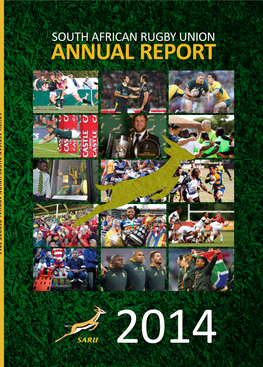 Annual Report South African Rugby Union Annual Report 2014