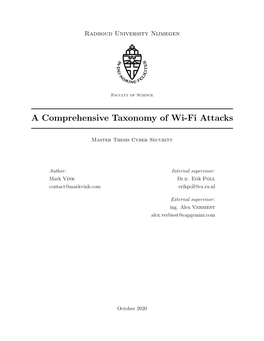 A Comprehensive Taxonomy of Wi-Fi Attacks