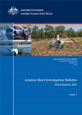 Aviation Short Investigation Bulletin, Third Quarter 2011, Issue 7