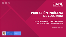 Población Indígena De Colombia