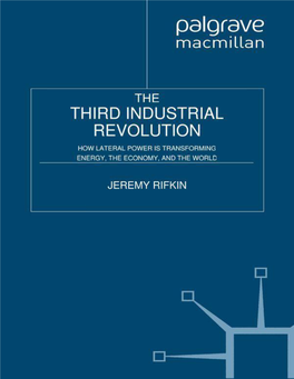 The Third Industrial Revolution: How Lateral Power Is Transforming