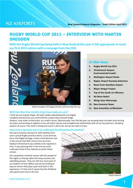 Rugby World Cup 2011 – Interview with Martin