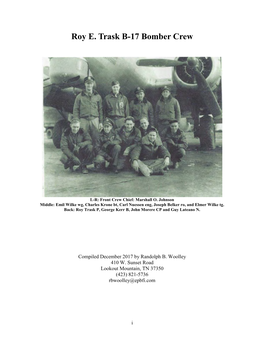 Roy E. Trask B-17 Bomber Crew