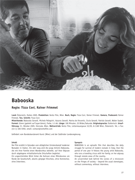 Babooska Regie: Tizza Covi, Rainer Frimmel