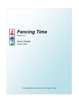 Fencing Time Version 4.5