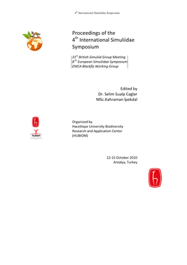 Proceedings of the 4 International Simuliidae Symposium