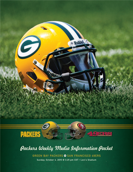 Packers Weekly Media Information Packet