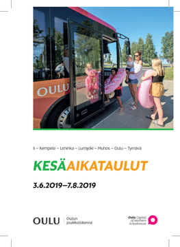 Kesäaikataulut