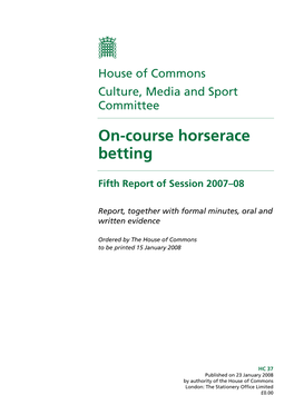 On-Course Horserace Betting