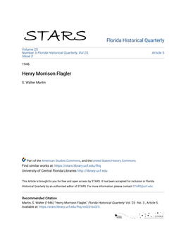 Henry Morrison Flagler