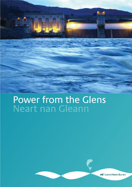 Booklet Power from the Glens. Hydro Electricity