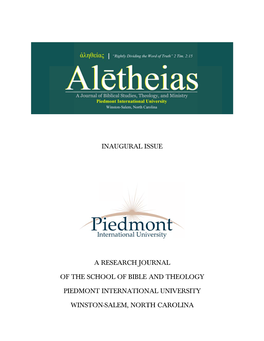 Aletheias Journal