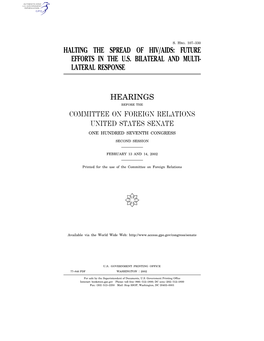 Halting the Spread of Hiv/Aids: Future Efforts in the U.S