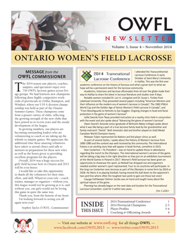 Ontario Women's Field Lacrosse