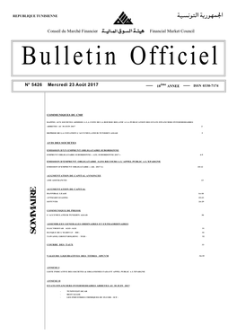 Bulletin Officiel