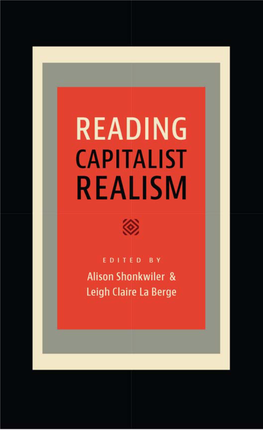 Reading Capitalist Realism the New American Canon the Iowa Series in Contemporary Literature and Culture