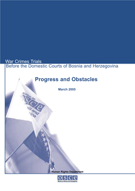 War Crimes Trials Before the Domestic Courts of Bosnia and Herzegovina