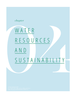 Water Resources and Sustainability