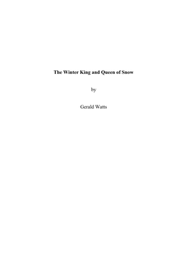 The Winter King and Queen of Snow.Pdf