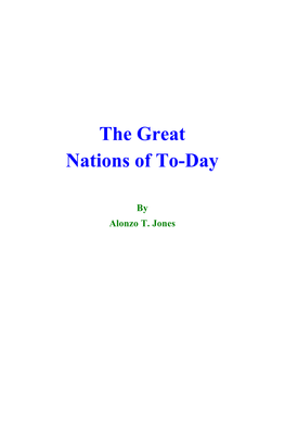 Great Nations of To-Day