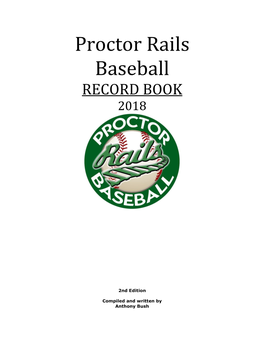 Proctor Rails Baseball Since 1947–A History 38
