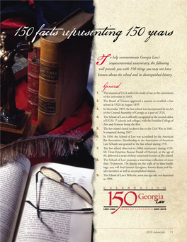 150 Facts Representing 150 Years Pp. 11-19