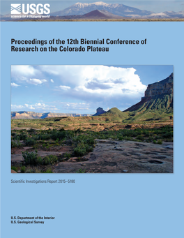 Proceedings of the 12Th Biennial Conference of Research on the Colorado Plateau