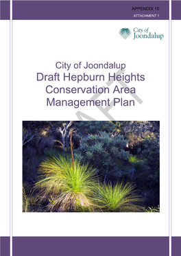 Draft Hepburn Heights Conservation Area Management Plan