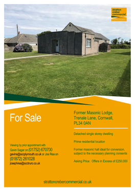 For Sale PL34 0AN