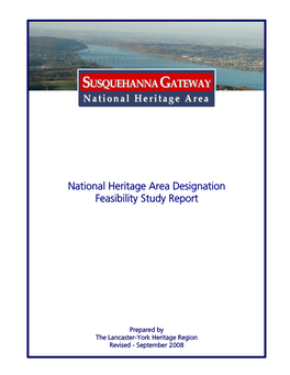 National Heritage Area Designation Feasibility Study Report