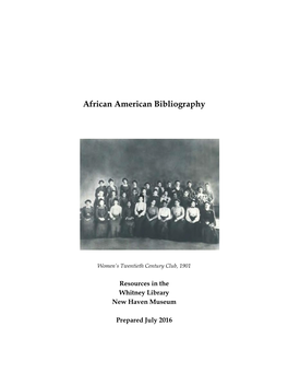 African American Bibliography